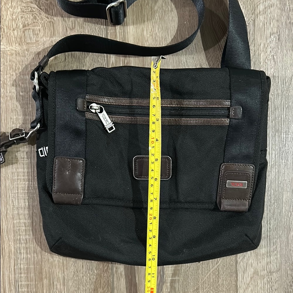 TUMI Alpha Bravo Beale Black and Brown Crossbody Bag - Picture 16 of 16
